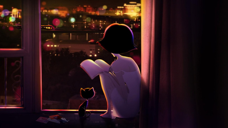 lonely, lady, puffs, 1080P