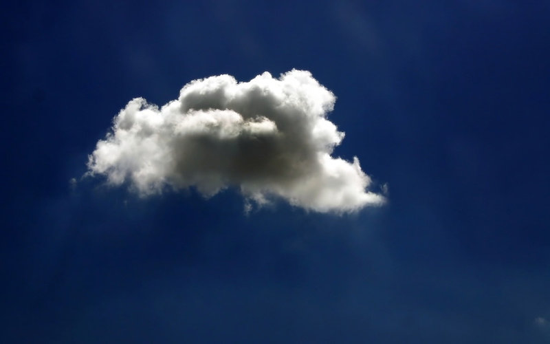 one, clouds, 1080P, sky, puff