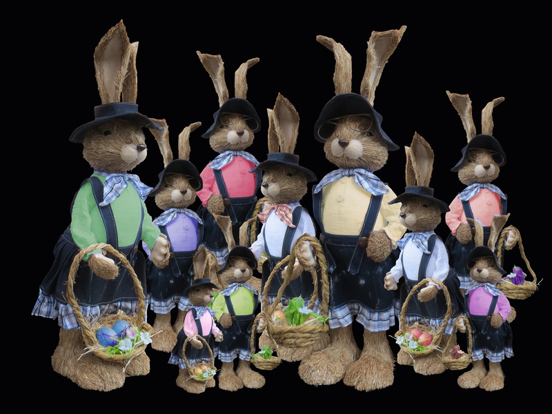 postcard, creativity, no people, indoors, still life, children only, rabbit, childhood, loop, family, human representation, people, celebration, large group of objects