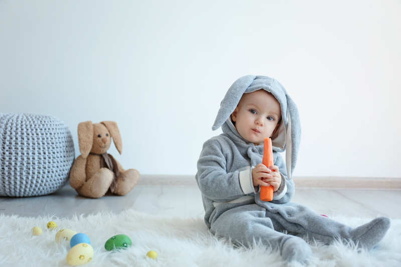 Costume, Bunny, Easter, Holiday, 4K, Baby