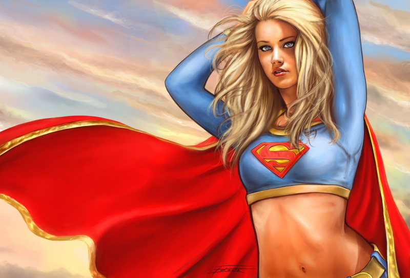 girl, superwoman, supergirl, blonde, superhero, 2K, comics, heroes, fantasy