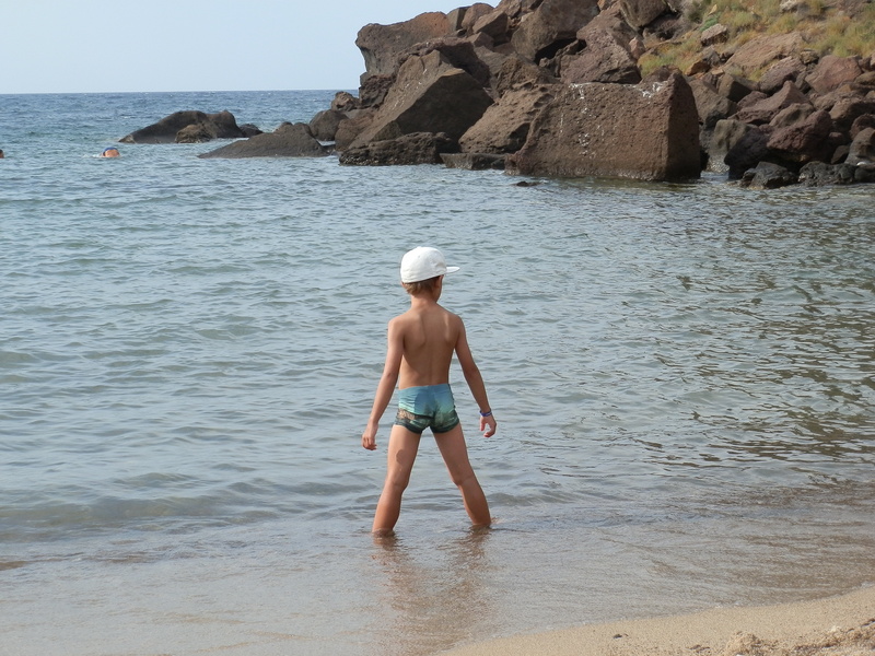 land, real people, beach, beauty in nature, nature, day, vacations, sardinia, water, outdoors, lifestyles, trip, horizon over water, baby boss, leisure activity
