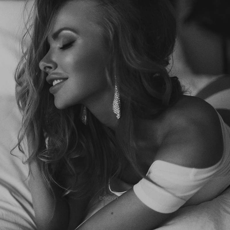 1080P, Alexander Belavin, face, women, model, profile, monochrome, portrait