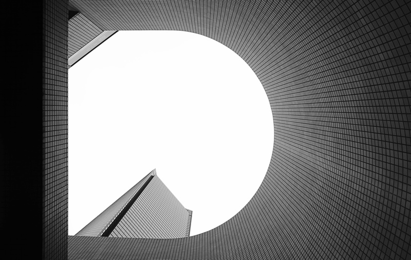 up, storey, rise, looking up, urban, skyscraper, reflection, vanishing Point, building, metal, low, sky, trapped, tunnel, black And White, built Structure