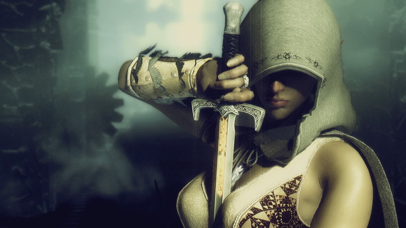 young adult, woman, holding, traditional clothing, headshot, hand, indoors, illustration, adult, human hand, suit of armor, human body part, looking at camera