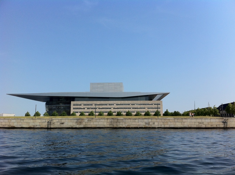 opera house, built structure, denmark, day, copenhagen, sea, danish national opera, copy space, travel destinations, clear sky, no people, architecture