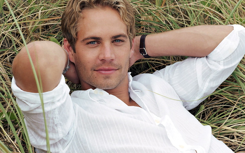 lying on grass, walker, handsome man, paul walker, grass, man, celebrities, paul, handsome, lying, 720P