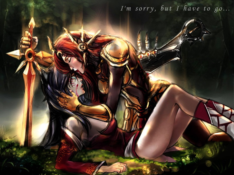 representation, Kiss, Tears, two people, women, people, leona, disguise, beauty, Armor, art and craft, mask, Wound, fashion, League Of Legends, Leona (League Of Legends)