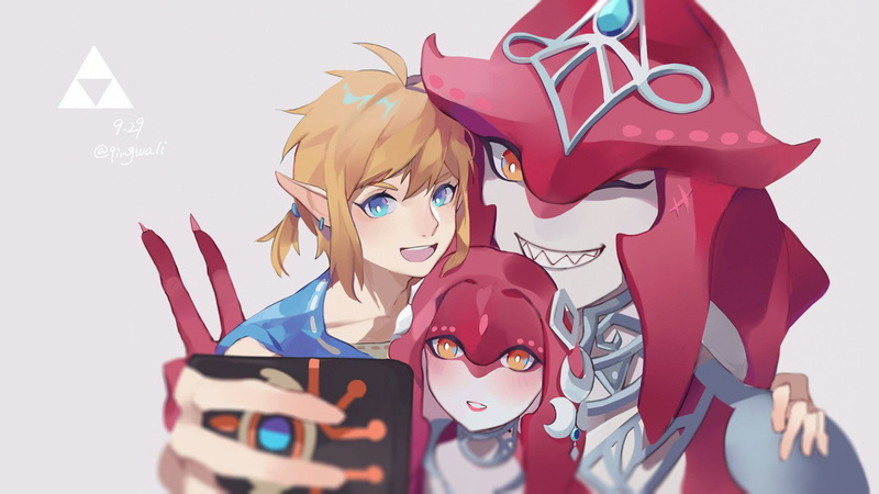 Mipha (The Legend Of Zelda), Sidon (The Legend Of Zelda), Zelda, The Legend of Zelda, Link, 1080P, The Legend of Zelda: Breath of the Wild