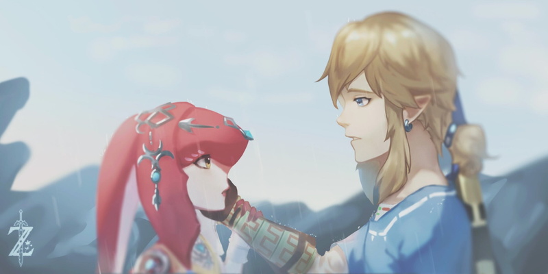 Zelda, Link, Mipha (The Legend Of Zelda), The Legend of Zelda: Breath of the Wild, 1080P