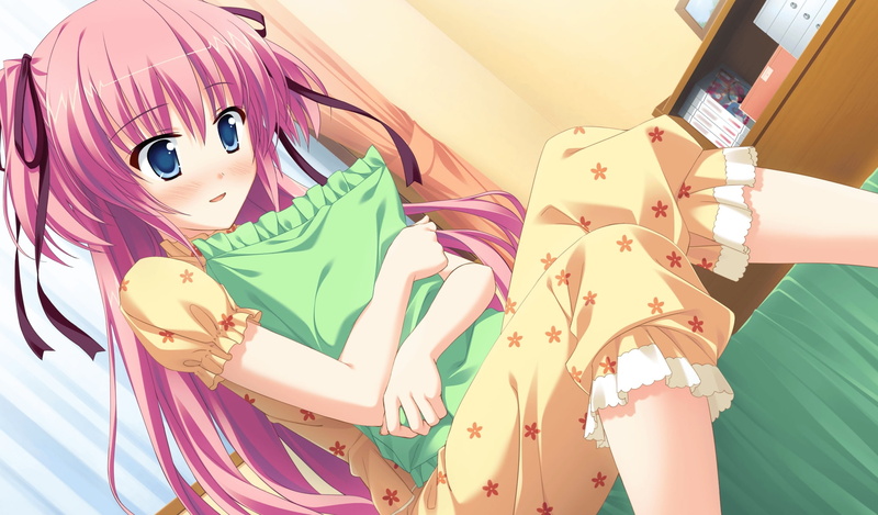 princess, yamakaze, rise, rousenin, pajamas, evangile, pink, hair, blush, 1080P, game, ran