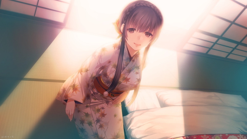 anime girls, anime, 1080P, long hair, kimono, Japanese clothes