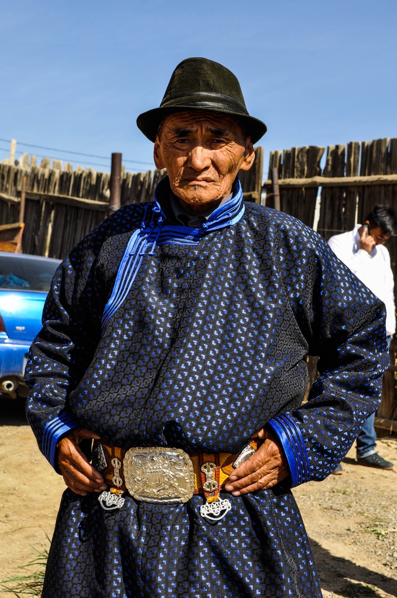 culture, lifestyles, nature, looking at camera, adult, costume, landsman, countryside, males, portrait, senior adult, mongolian, one person, 4K, leisure activity