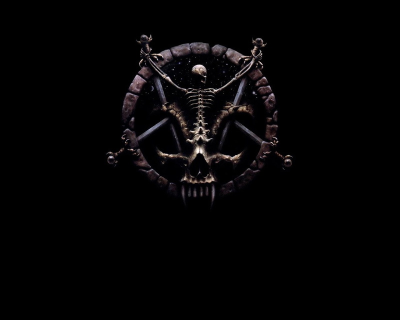 720P, Slayer, skeleton, brown, round, Band (Music)