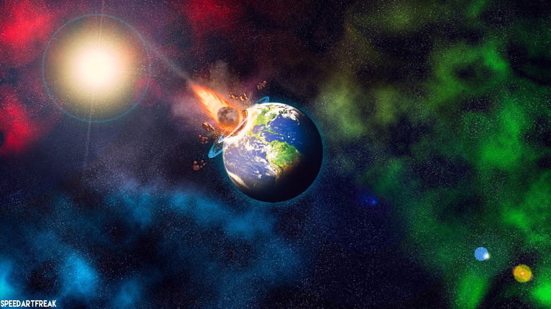 Photoshopped, Moon, 1080P, Adobe Photoshop, space, RGB, Earth, universe