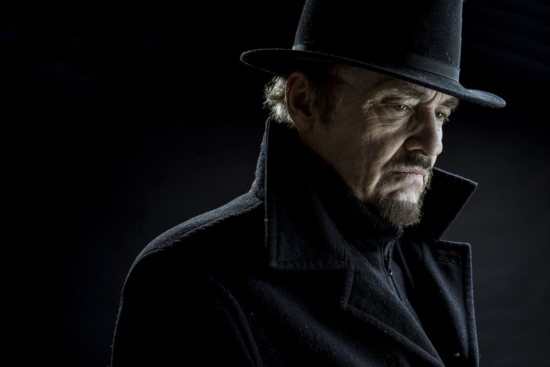 human, overcoat, beard, adult, black, 8K, kazakhstan, black background, apparel, photo, face, photography, hat, looking away, lifestyles, person, men