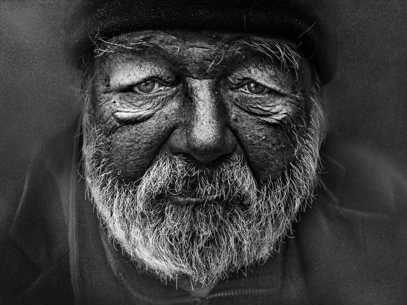 primate, people, facial hair, s, person, black and white, looking at camera, turban, human face, old bearded man, headband, men, hat, grayscale, photo