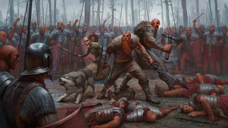 weapons, Legionnaire, 1080P, barbarian, armor, forest, battle, warrior