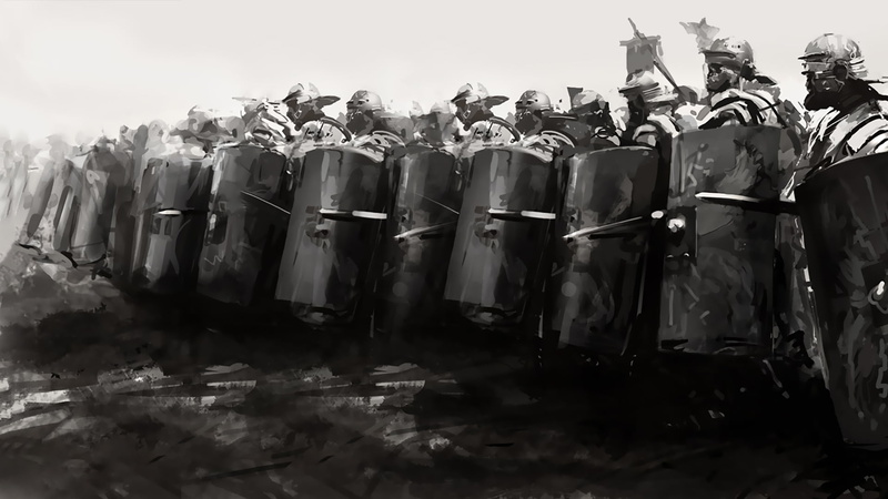 people, uniform, nature, sky, government, group of people, illustration, 1080P, cultures, Legionnaires, art, outdoors, protection, soldier, security, large group of objects