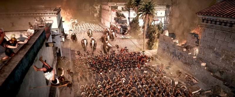 group of people, outdoors, architecture, religion, people, incidental people, food, total war rome ii, 4K, hanging, business, city, food and drink, day