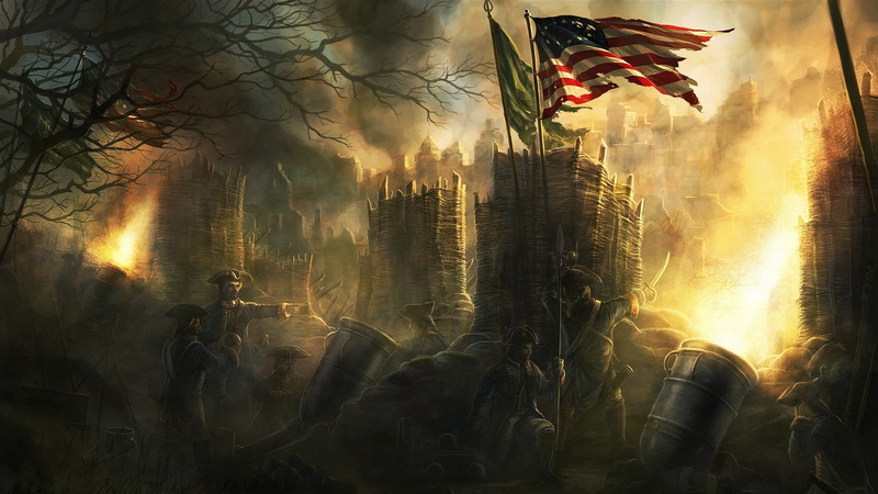 1080P, assorted, USA, forest, sky, plants, plant, city, sunlight, soldier, video games, patriotism, building, built structure, no people, Empire: Total War