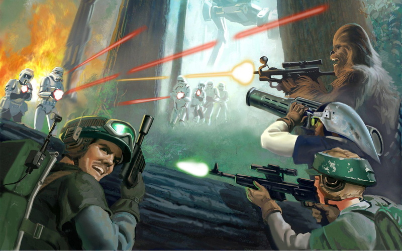 wars, star, graphics, 1080P, chewbacca, digital art, stormtrooper, battlefront, star wars, 1920x1200
