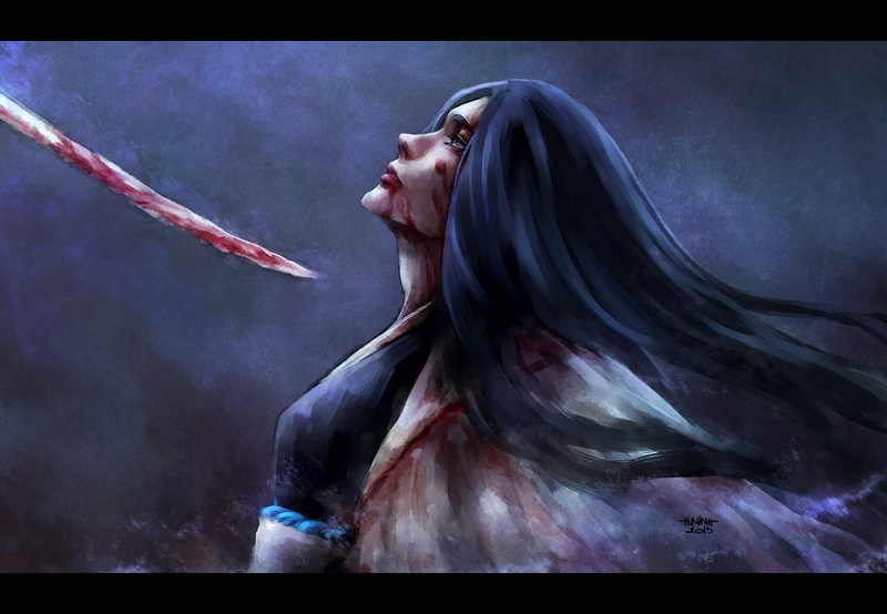 blood bleach sword nanfe long hair shinigami unohana retsu, 720P