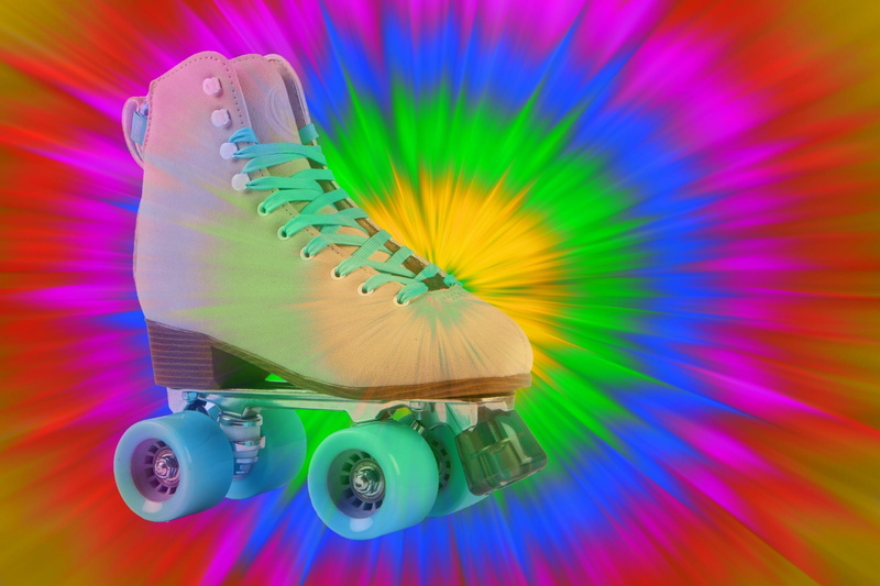 skate, amusement park ride, studio shot, disco, rollerblading, party - social event, inline skates, eighties, fun, 1080P, color, abstract, arts culture and entertainment