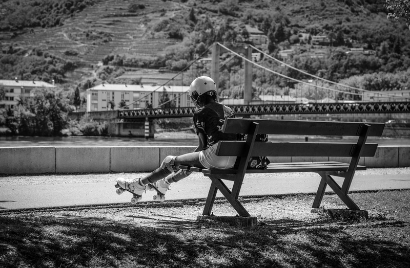 fitness, healthy, mammal, lifestyle, girl, outdoor, relaxation, sitting, exercise, fun, day, side view, young, outdoors, people, skating, nature, leisure activity