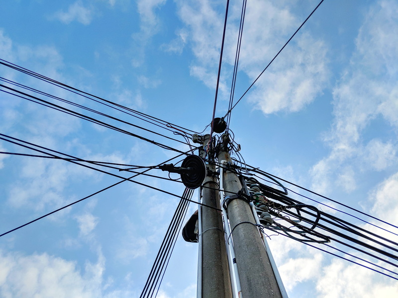 nature, electricity, pipeline, connection, zhen lian lu, antenna, gauge, built structure, no people, power supply, technology, complexity, utility pole