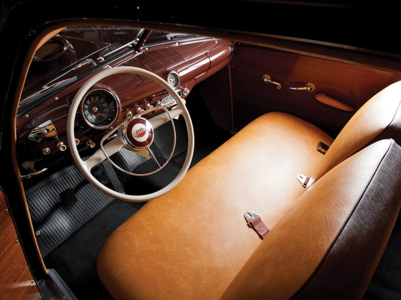 deluxe, country, ford, retro, stationwagon, custom, woody, 1950, squire, interior, 1080P
