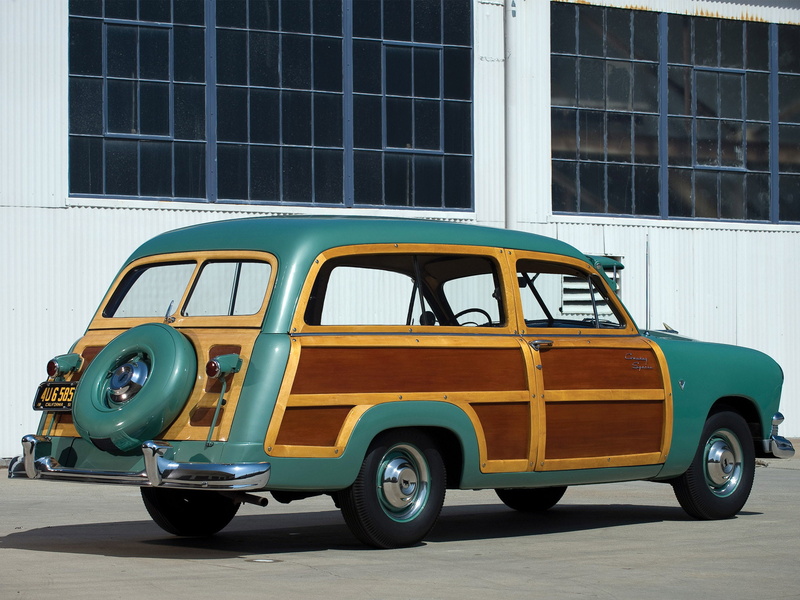 retro, squire, stationwagon, ford, country, 1951, 1080P