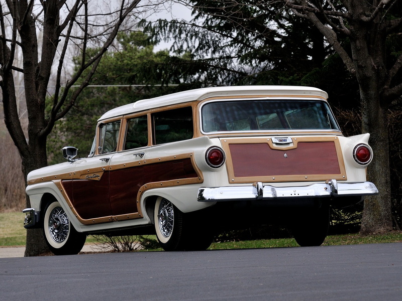 stationwagon, country, retro, ford, squire, 1080P, 1957