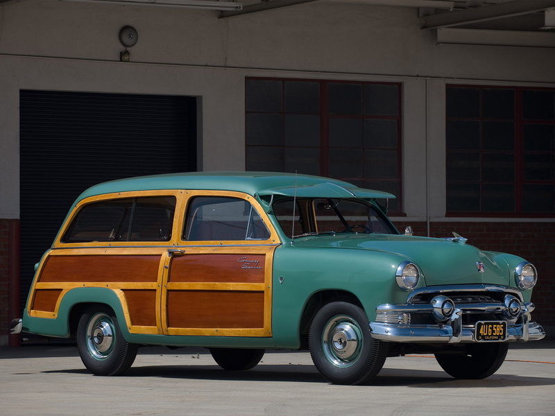 1951, country, stationwagon, squire, ford, retro, 1080P