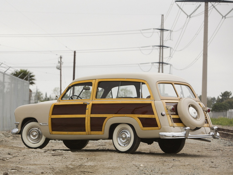 custom, woody, 1950, retro, ford, 1080P, deluxe, squire, stationwagon, country