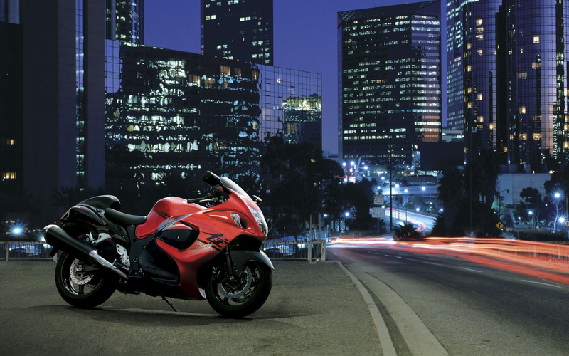 mode of transportation, building, black, Suzuki, transportation, road, motorcycle, architecture, motion, city, street, built structure, city life, land vehicle