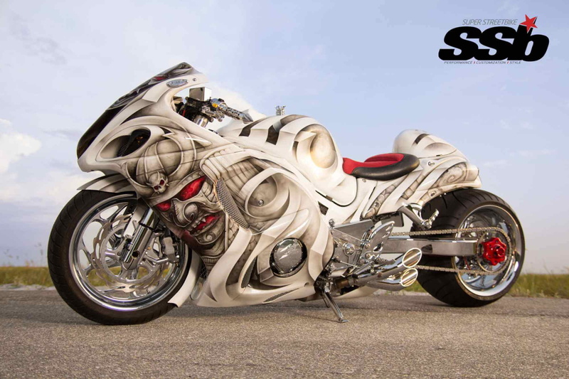 bike, motorbike, hayabusa, motorcycle, custom, tuning, 1080P, suzuki