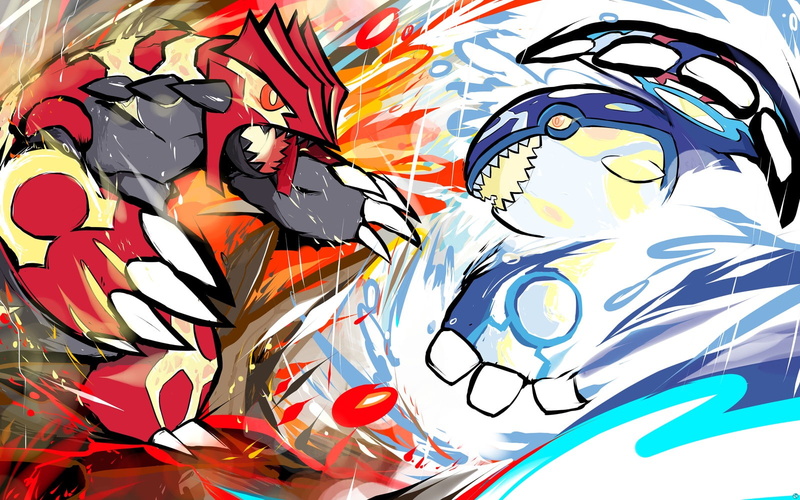 720P, ishmam, Kyogre, pokemon, Primal Kyogre, Groudon, Primal Groudon