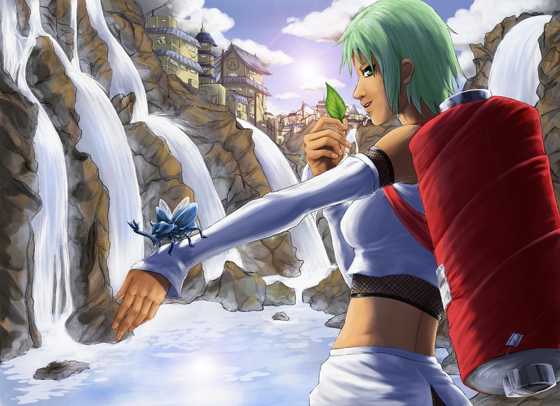 1080P, fuu, jinchuuriki, naruto, Takigakure no Sato, shichibi, art