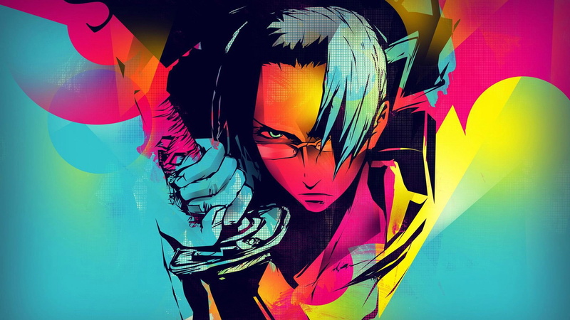 Samurai Champloo, anime boys, glasses, sword, katana, anime, 1080P, colorful