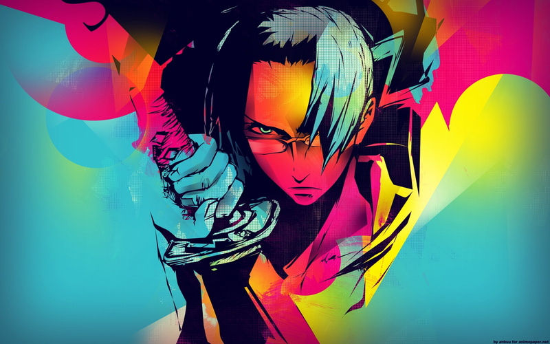 Champloo, Glasses, Drawing, Samurai, Colorful, Anime, 2K