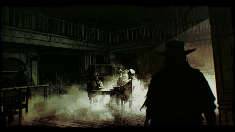 night, architecture, building, Call of Juarez® Gunslinger!, auto post production filter, outdoors, lifestyles, 1080P, men, transfer print, built structure