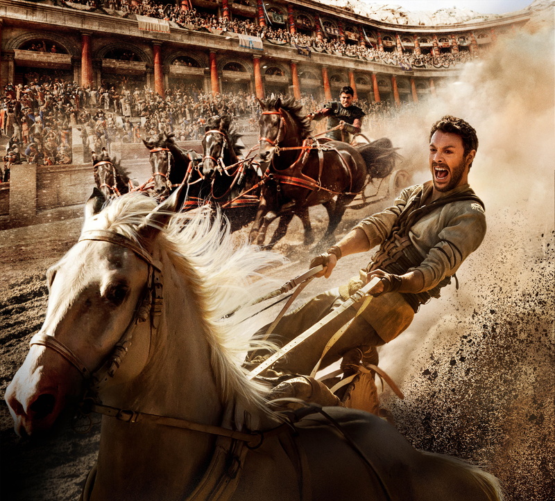 one person, herbivorous, domestic animals, architecture, activity, Ben-Hur, 4K, ride, mammal, 2016 Movies, livestock, domestic, Adventure, 4K, men, animal wildlife