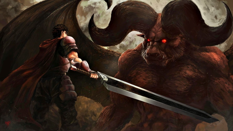 anime, Zodd, nosferatu zodd, Berserk, 1080P, sword, Guts