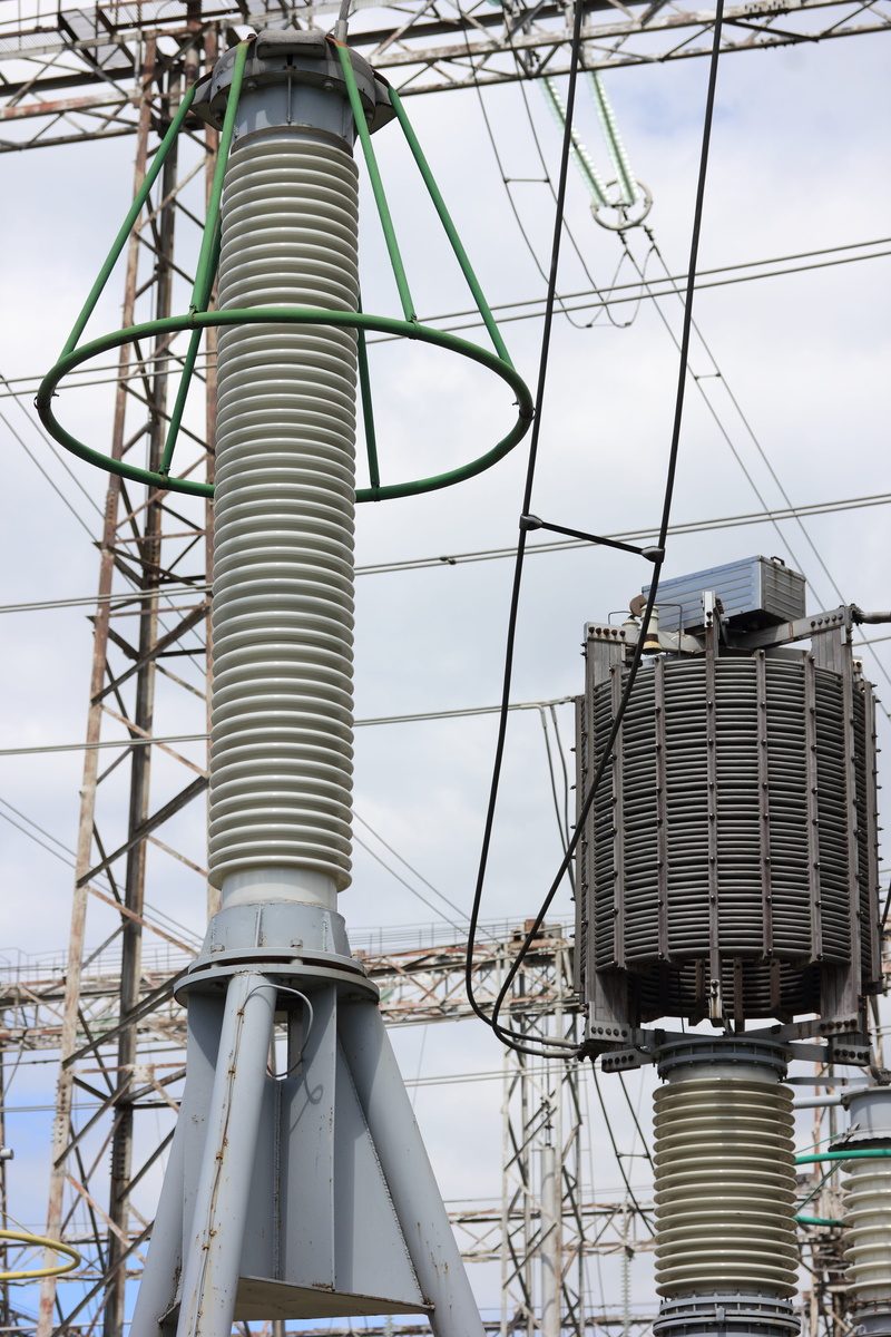 metal, connection, lithuania, nature, switchgear, fuel and power generation, voltage, ignalina, pipe - tube, day, roof, nuclear, 5K, steel, silver colored