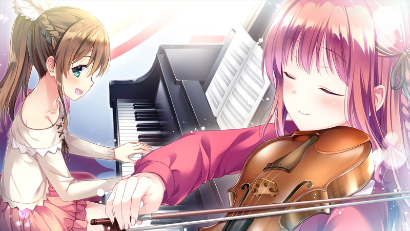 women, 2K, fashion, visual novel, amazakura misaki, musical equipment, mannequin, misusawa sayaka, female likeness, pink color, music, indoors, real people