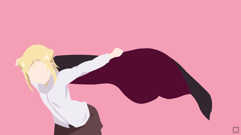 side view, studio shot, motion, indoors, one person, minimalism, tekmac, profile view, colored background, women, adult, cut out, Demi-chan wa Kataritai