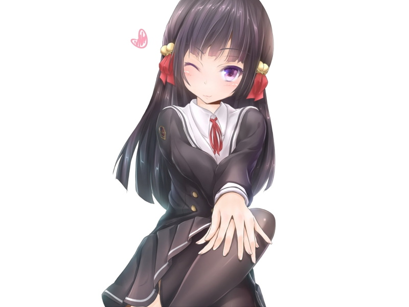 long, purple, hair, black, 720P, areba, seifuku, eyes, naiyo, akiko, kankei, sae, onii chan, dakedo, himenokouji