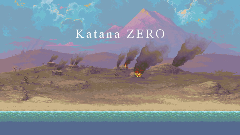 1080P, video games, Katana Zero, screen shot, pixelated