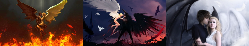  devil, triple, 5K, angel, multiple, screen, multi, demon, monitor